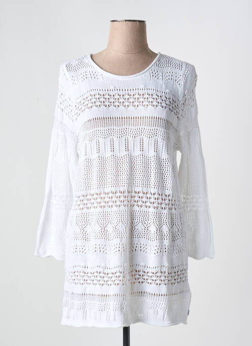 Pull tunique blanc ZHENZI femme