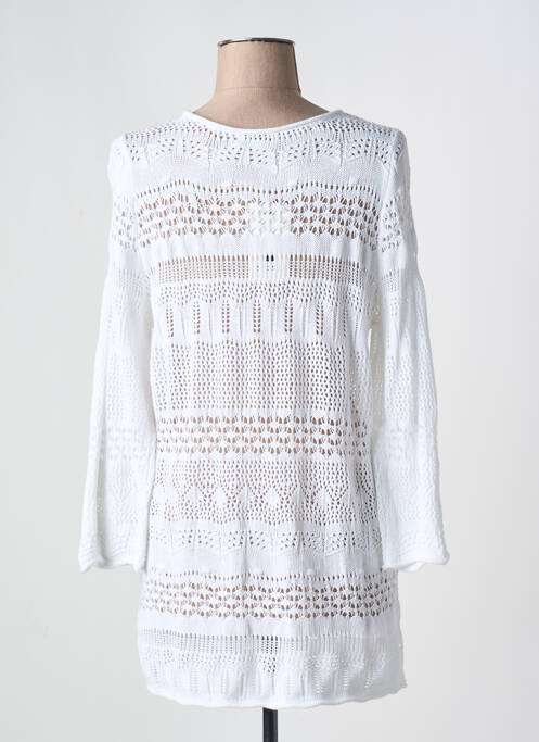 Pull tunique blanc ZHENZI femme