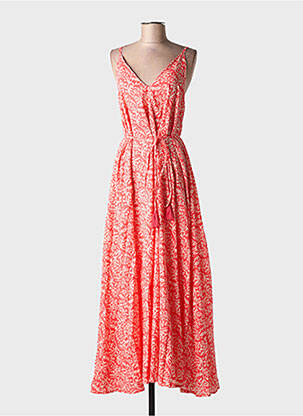 Robe longue imprimé fantaisie sans manche rouge MOLLY BRACKEN femme