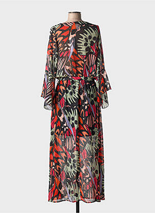 Robe longue manches longues manches longues noir MOLLY BRACKEN femme