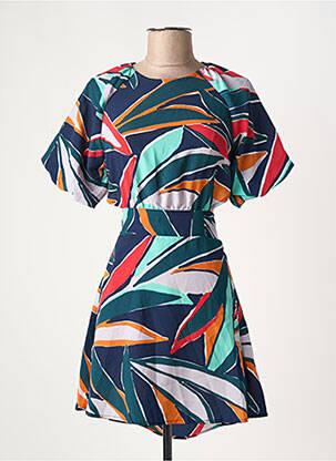 Robe courte manches courtes manches courtes bleu TIFFOSI femme