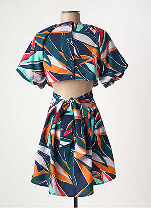 Robe courte manches courtes manches courtes bleu TIFFOSI femme