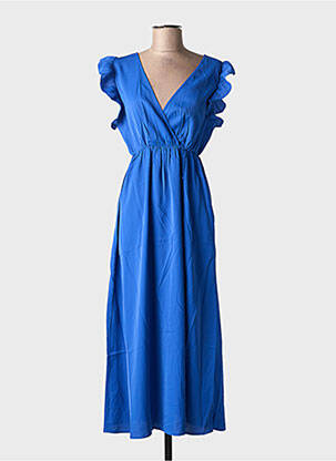 Robe longue bleu IKOONE&BIANKA femme