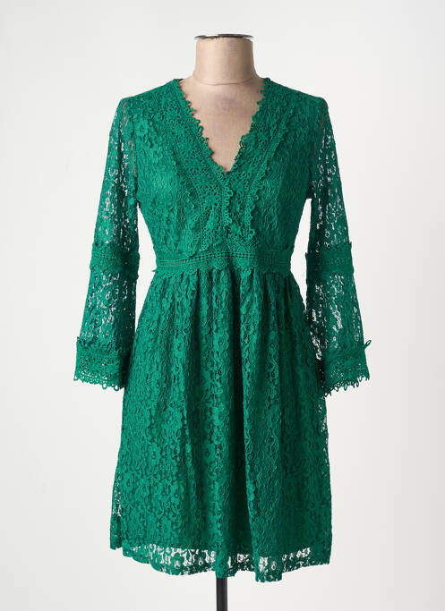 Robe courte vert IKOONE&BIANKA femme