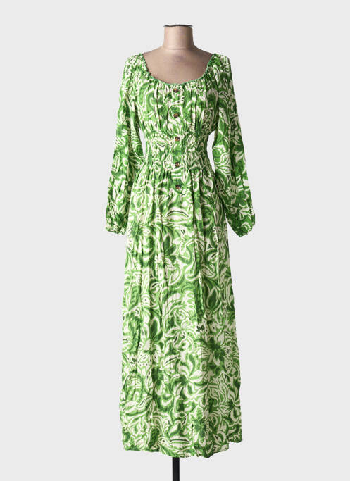 Robe longue vert C'FLO femme