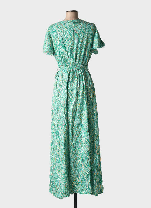 Robe longue vert ELENA Z femme