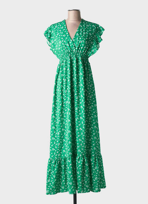 Robe longue vert ELENA Z femme