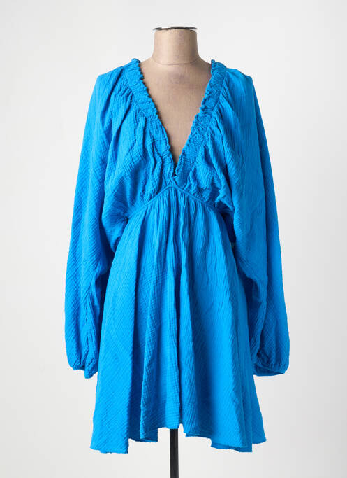 Robe mi-longue bleu L'ESSTIEL femme