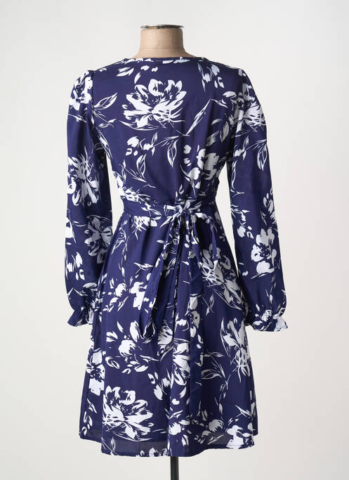 Robe mi-longue bleu LILIE ROSE femme