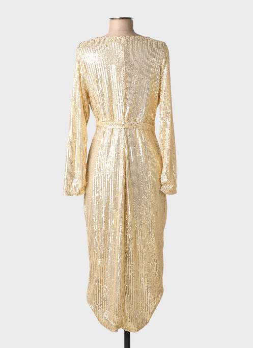 Robe mi-longue or LILIE ROSE femme