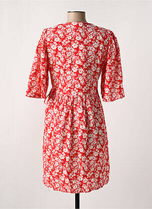 Robe courte manches courtes manches courtes rouge VILA femme
