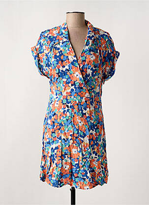 Robe courte manches courtes manches courtes bleu MOLLY BRACKEN femme