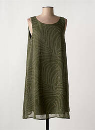 Robe mi-longue coupe fluide sans manche vert MOLLY BRACKEN femme