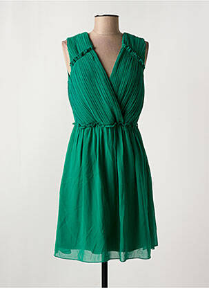 Robe courte sans manche sans manche vert VILA femme