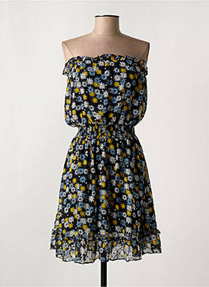 Robe courte sans manche sans manche bleu VINTAGE DRESSING femme