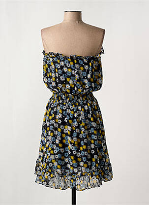 Robe courte sans manche sans manche bleu VINTAGE DRESSING femme