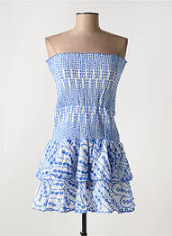 Robe courte sans manche sans manche bleu FRIME femme