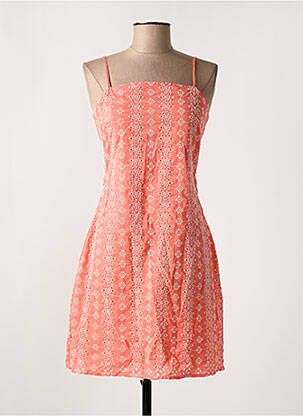 Robe courte rose PIECES pour femme