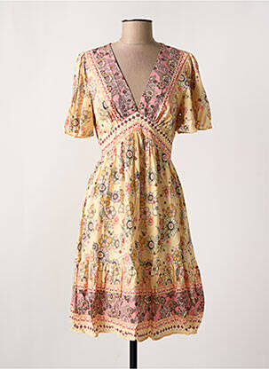 Robe mi-longue beige IN APRIL 1986 pour femme