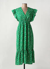 Robe mi-longue vert ELENA Z pour femme seconde vue