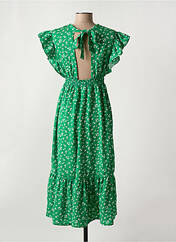 Robe mi-longue vert ELENA Z pour femme seconde vue