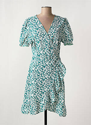 Robe mi-longue vert ELENA Z pour femme