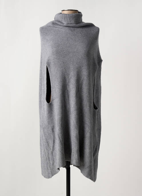 Pull tunique gris ROSY DAYS pour femme