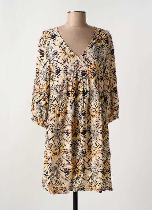 Robe courte beige JACQUELINE DE YONG pour femme