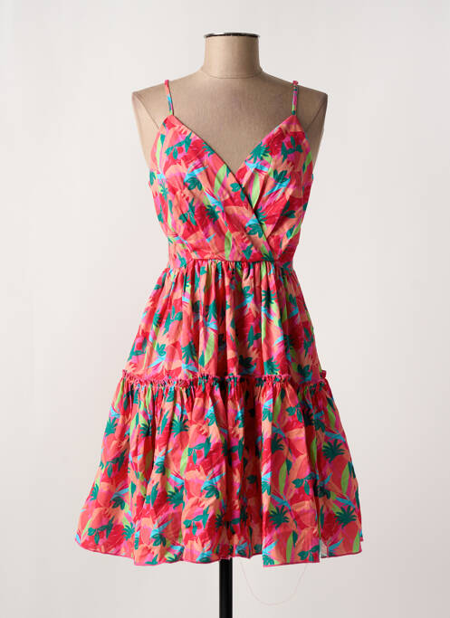 Robe courte rose LILI SIDONIO pour femme