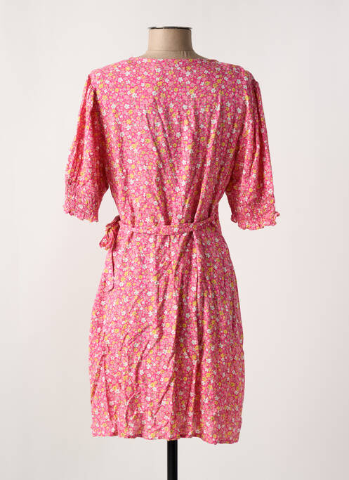 Robe courte rose PIECES pour femme