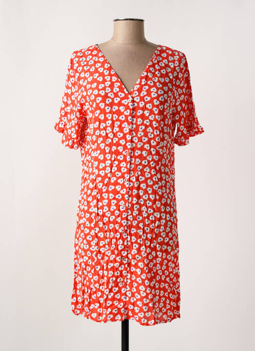 Robe courte rouge PIECES pour femme