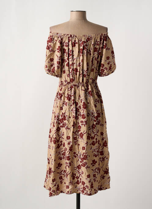 Robe mi-longue beige J.STARS pour femme