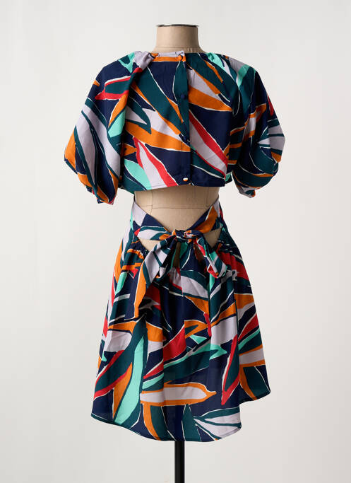 Robe mi-longue bleu TIFFOSI pour femme