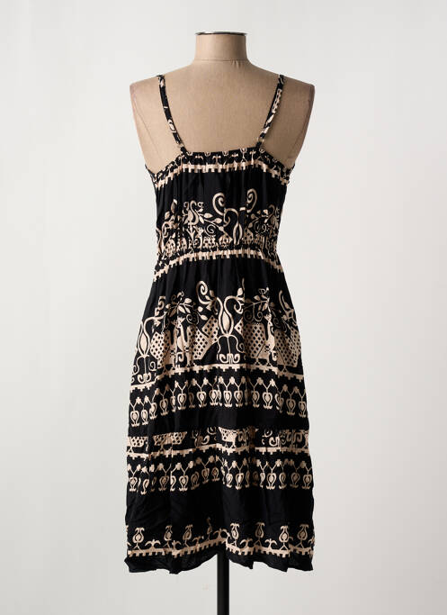 Robe mi-longue noir C'FLO pour femme