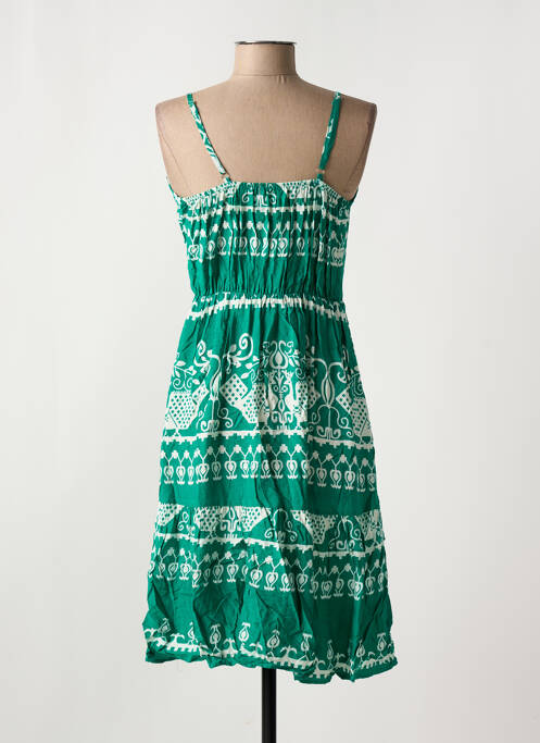 Robe mi-longue vert C'FLO pour femme