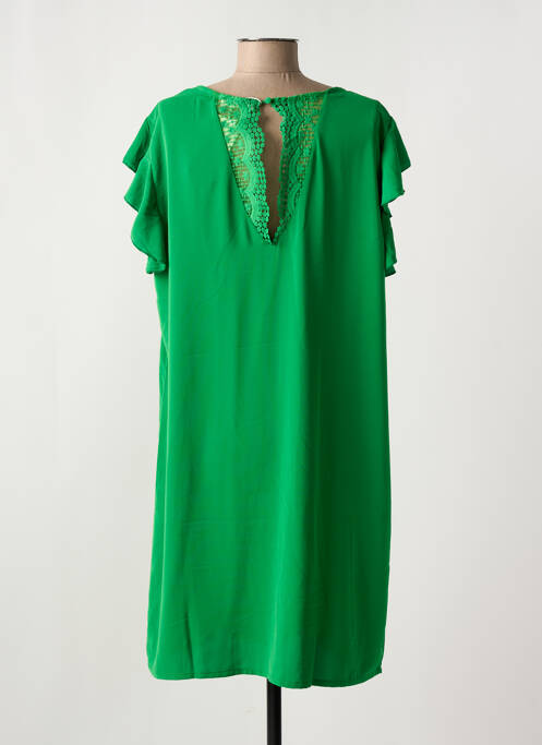 Robe mi-longue vert NOUGAT pour femme