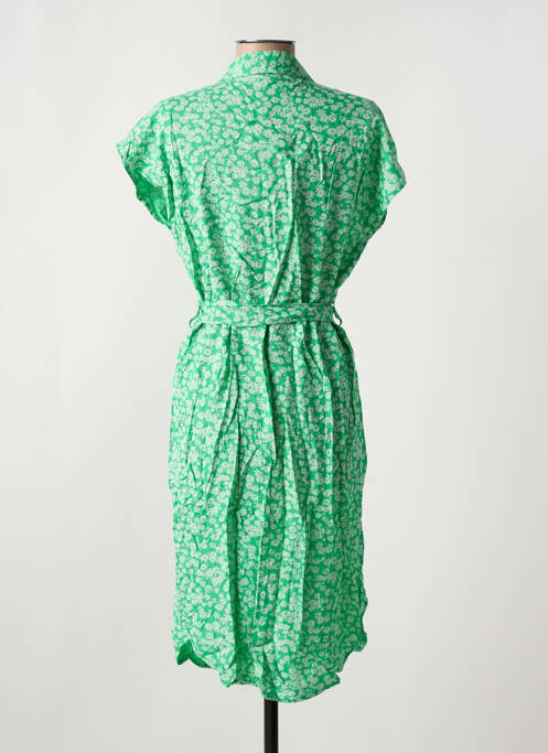 Robe mi-longue vert PIECES pour femme