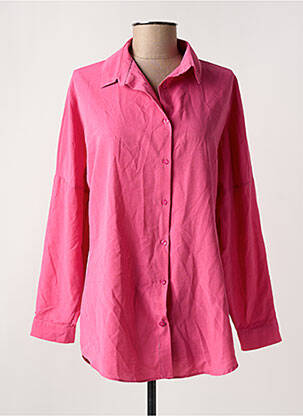Chemisier coupe droite manches longues rose BIG DART femme