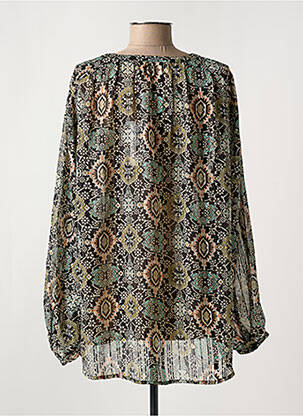 Tunique manches longues tissage crêpe noir MOLLY BRACKEN femme