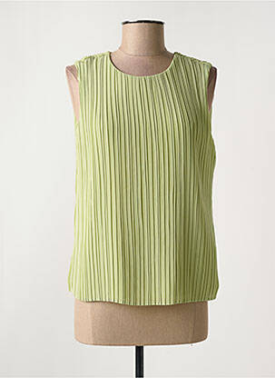 Top coupe fluide sans manche vert TIFFOSI femme