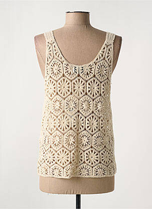 Top stretch fines bretelles beige VILA femme