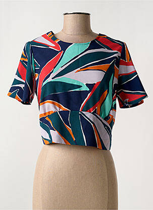 Blouse manches courtes manches courtes bleu TIFFOSI femme