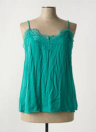 Top stretch fines bretelles vert VILA femme