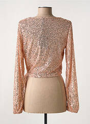 Gilet cache-cœur rose PIECES pour femme seconde vue