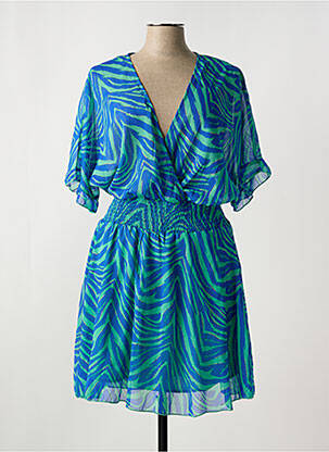 Robe mi-longue bleu LILI SIDONIO pour femme