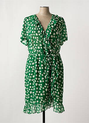 Robe mi-longue vert MAELLE femme