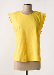 T-shirt jaune VILA pour femme seconde vue