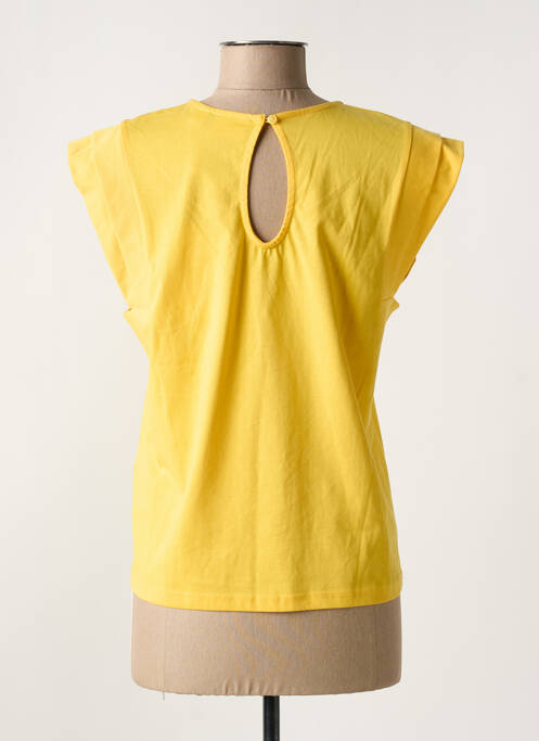 T-shirt stretch manches courtes jaune VILA femme