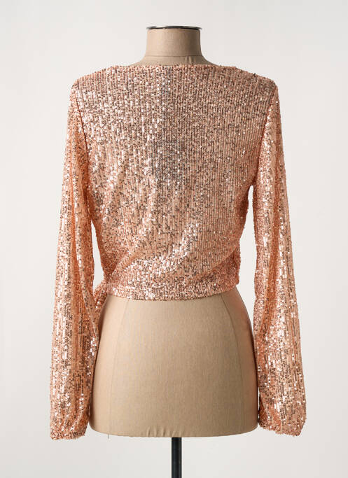 Gilet cache-cœur rose PIECES pour femme