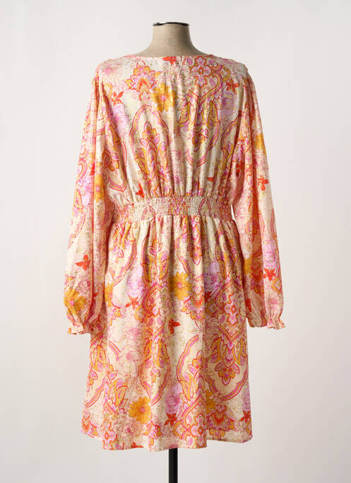 Robe mi-longue beige APRIL NAVY pour femme